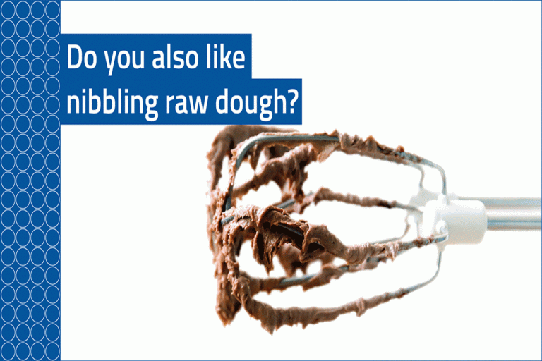 Nibbling raw dough